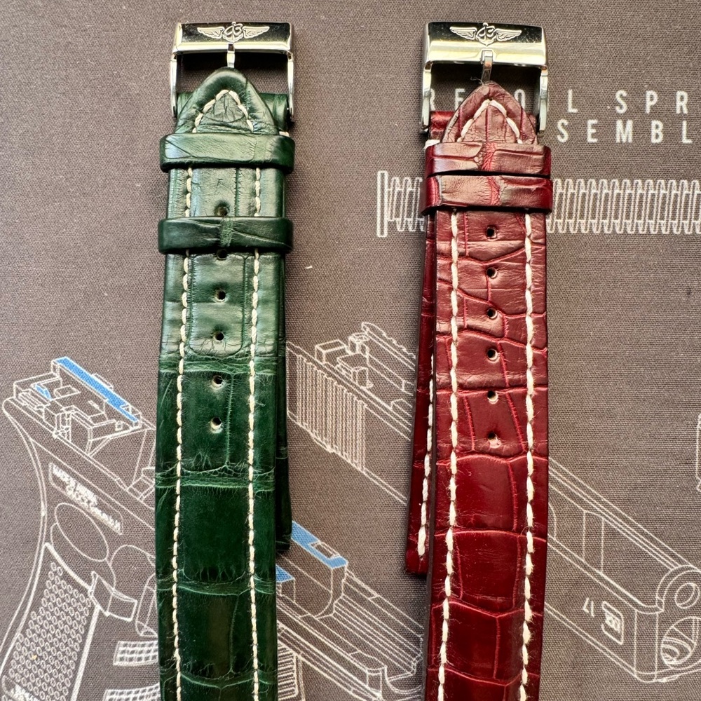 Breitling Leather Bands Authentic